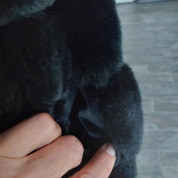 NWT Belle Fare The Cairo Black Rabbit Fur Jacket - Picture 7 of 14